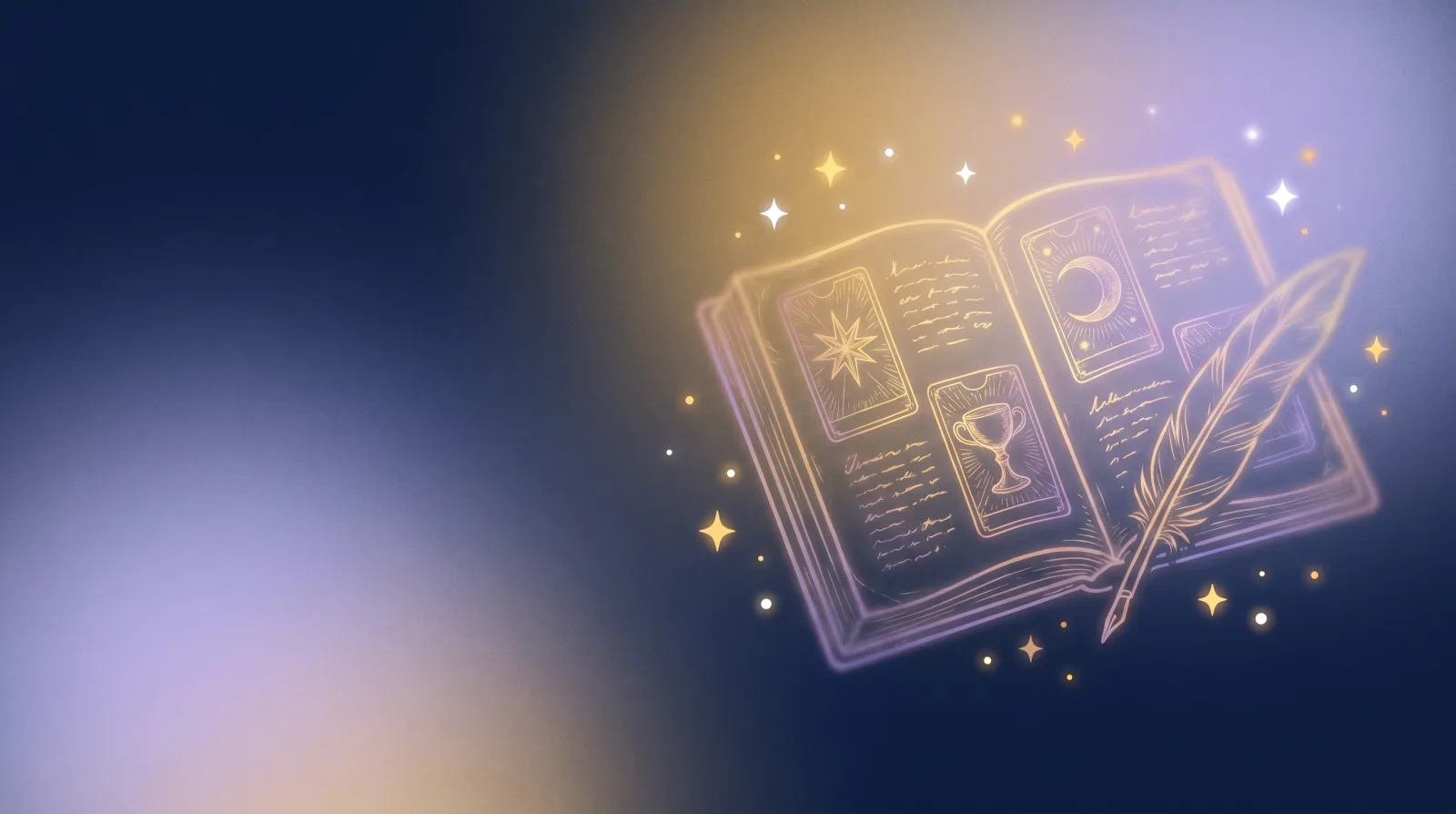 Học tarot từ đầu — nền nghệ thuật phát sáng