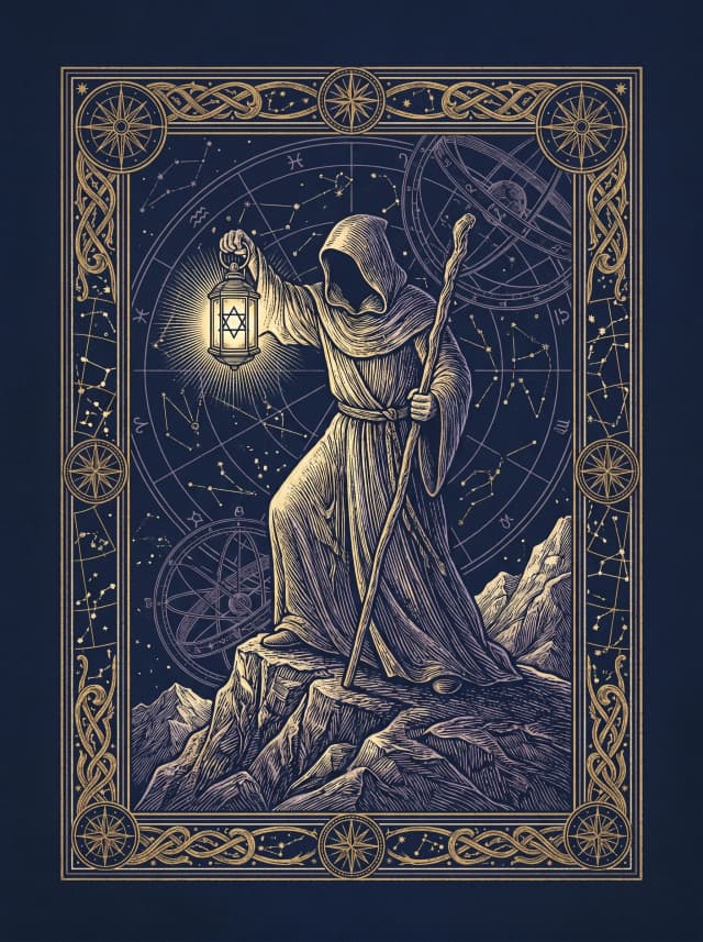 Lá Ẩn Sĩ (The Hermit) — Major Arcana IX