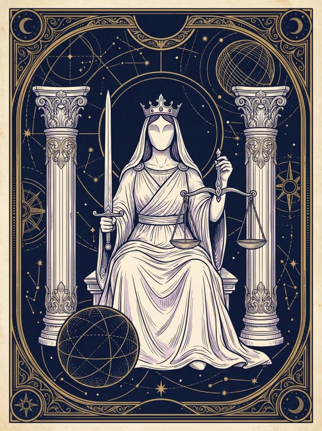 Lá Công Lý (Justice) — Major Arcana XI