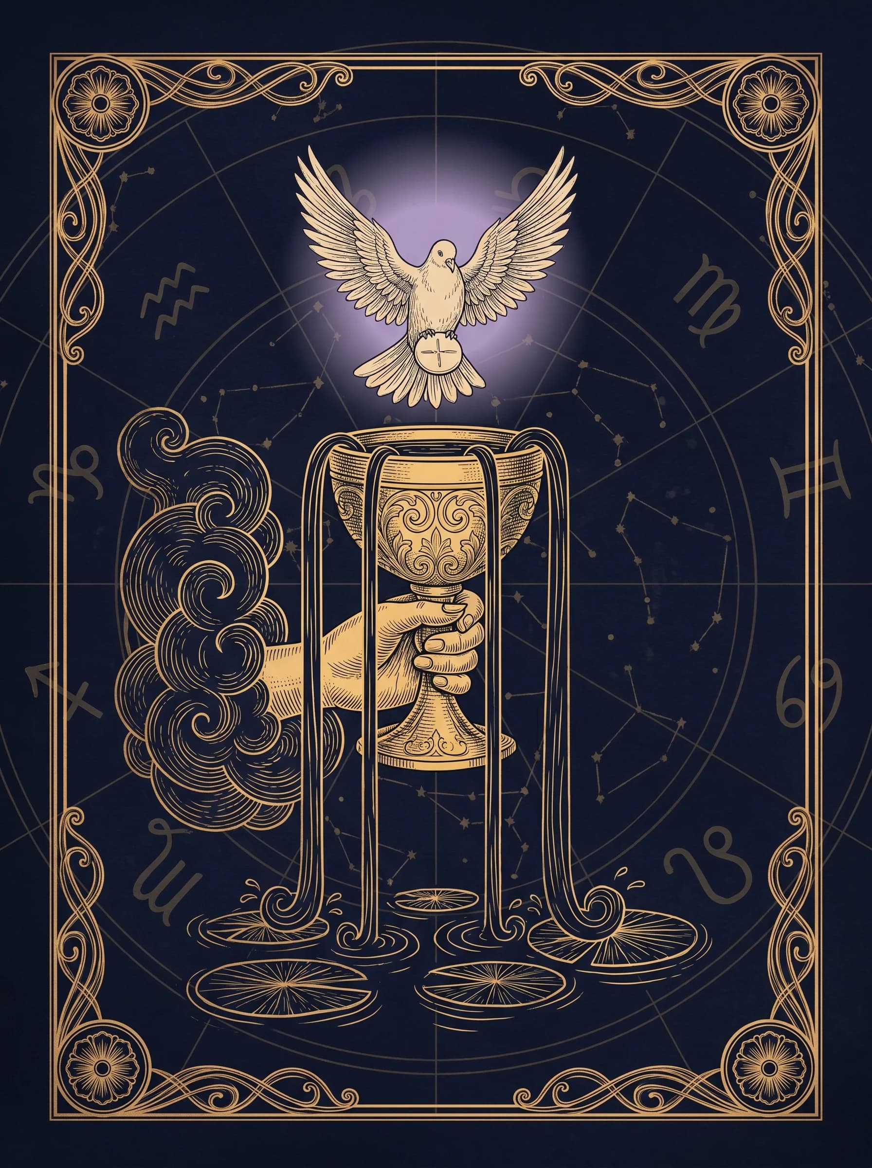Lá Át Cốc (Ace of Cups) — Minor Arcana Cốc