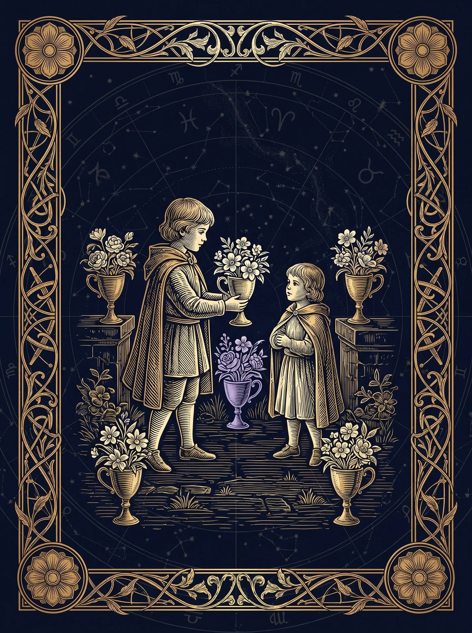 Lá Sáu Cốc (Six of Cups) — Major Arcana VI · SoiTarot