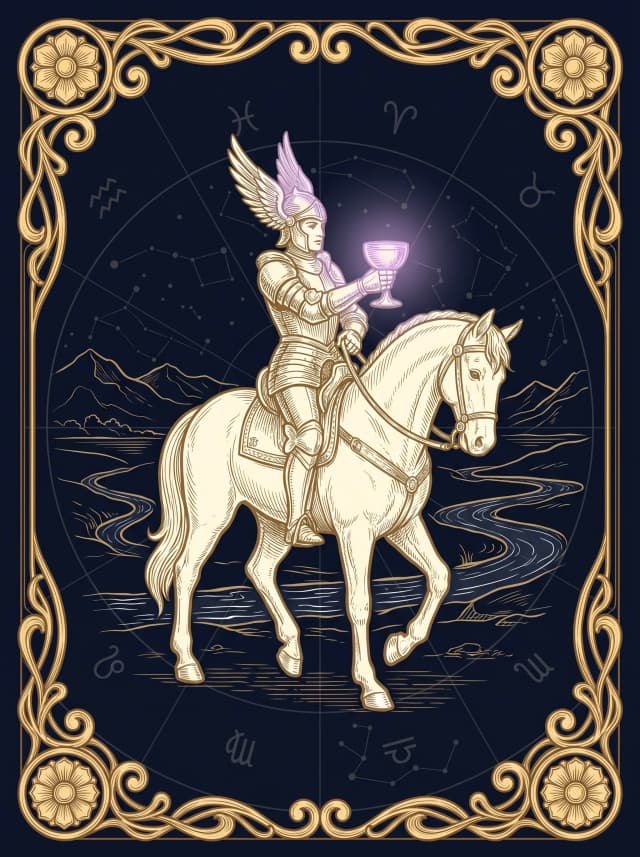 Lá Hiệp Sĩ Cốc (Knight of Cups) — Hiệp Sĩ