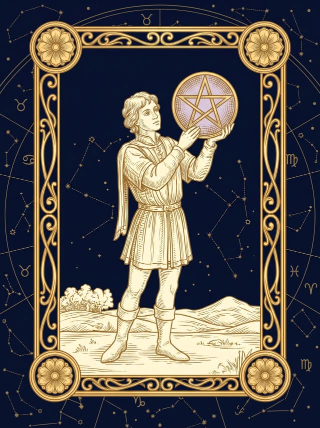 Lá Hầu Tiền (Page of Pentacles) — Hầu