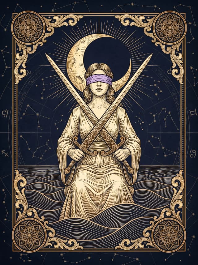 Lá Hai Kiếm (Two of Swords) — II