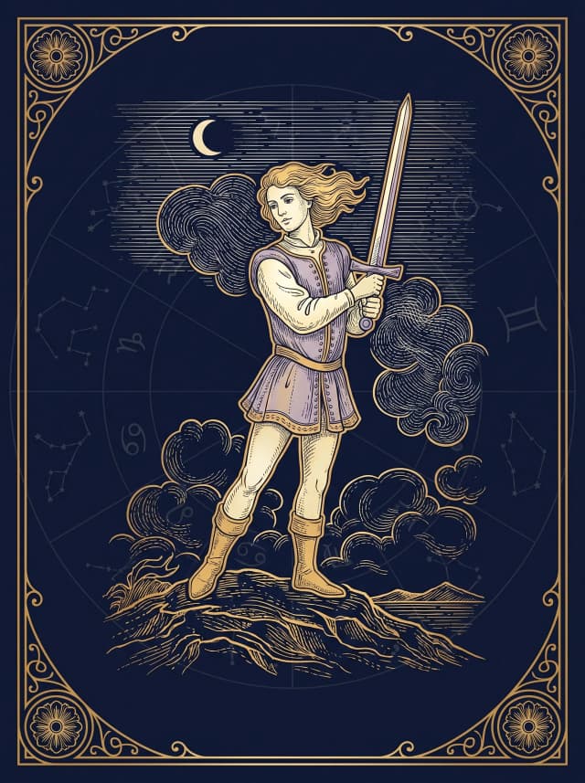 Lá Hầu Kiếm (Page of Swords) — Hầu