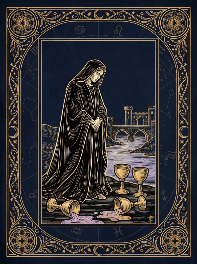 Lá Năm Cốc (Five of Cups) — V