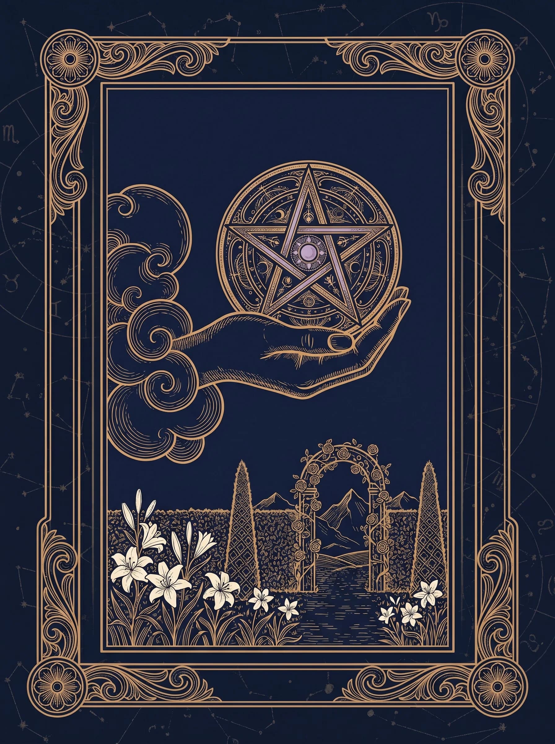 Lá Át Tiền (Ace of Pentacles) — Minor Arcana Tiền