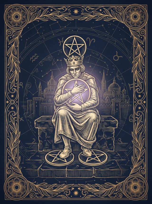 Lá Bốn Tiền (Four of Pentacles) — IV