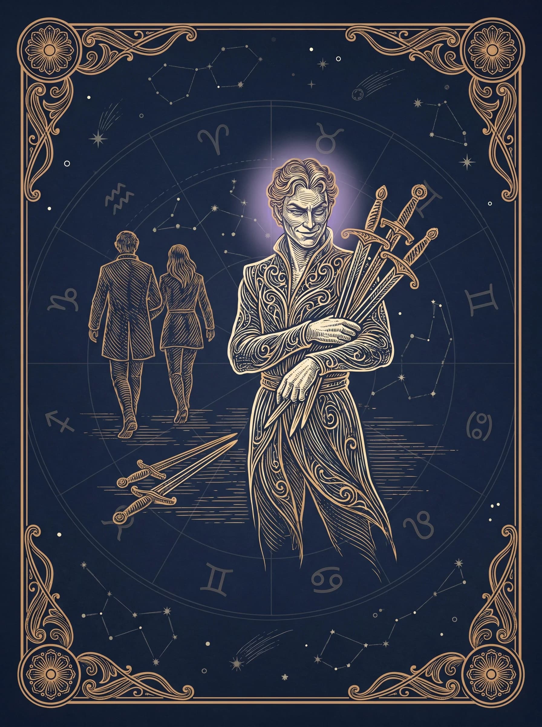 Lá Năm Kiếm (Five of Swords) — Minor Arcana Kiếm