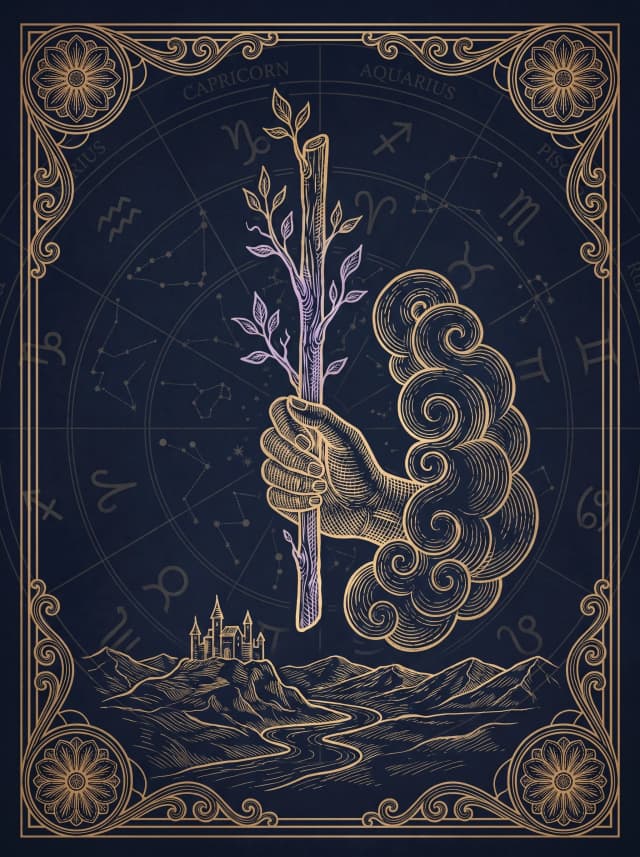 Lá Át Gậy (Ace of Wands) — I