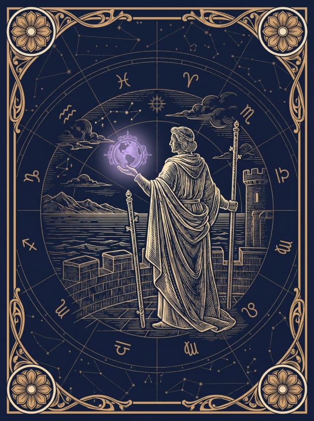 Lá Hai Gậy (Two of Wands) — II