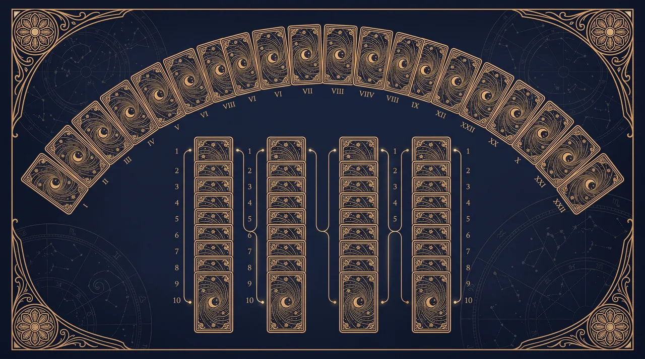 Sơ đồ cấu trúc 78 lá tarot