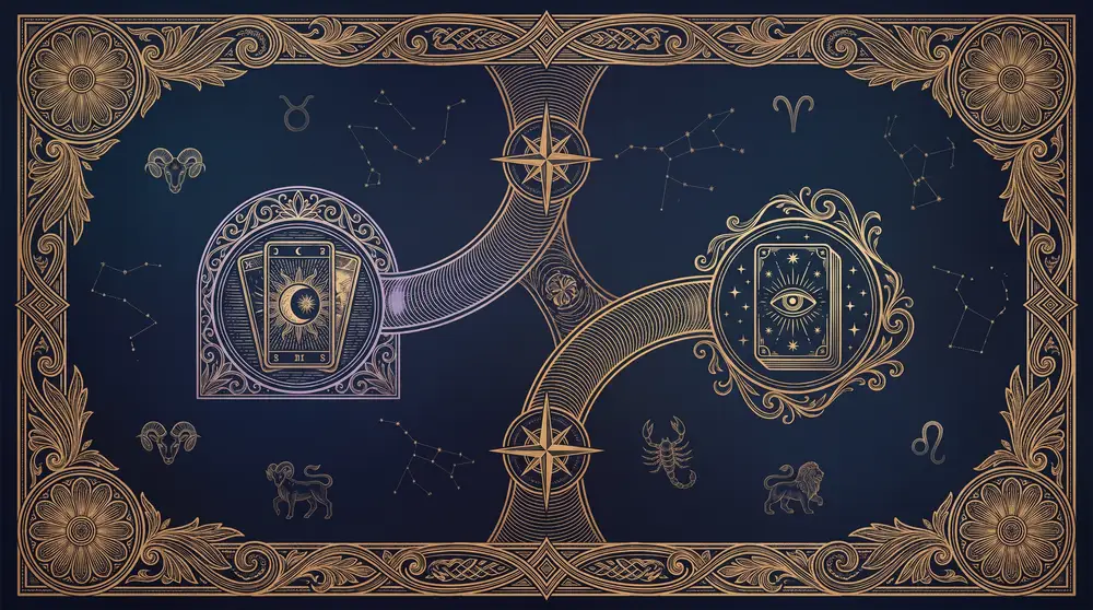 Sơ đồ giúp chọn nên bắt đầu với tarot hay oracle