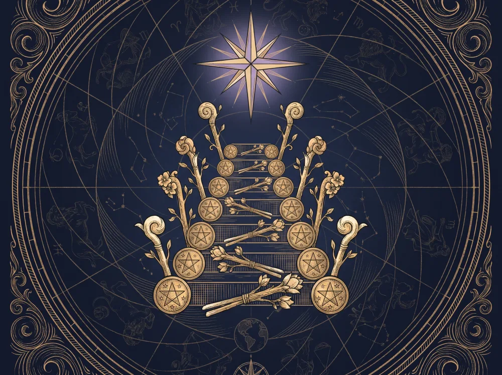 Một người ghi chép sau khi tự soi tarot để rút ra hành động